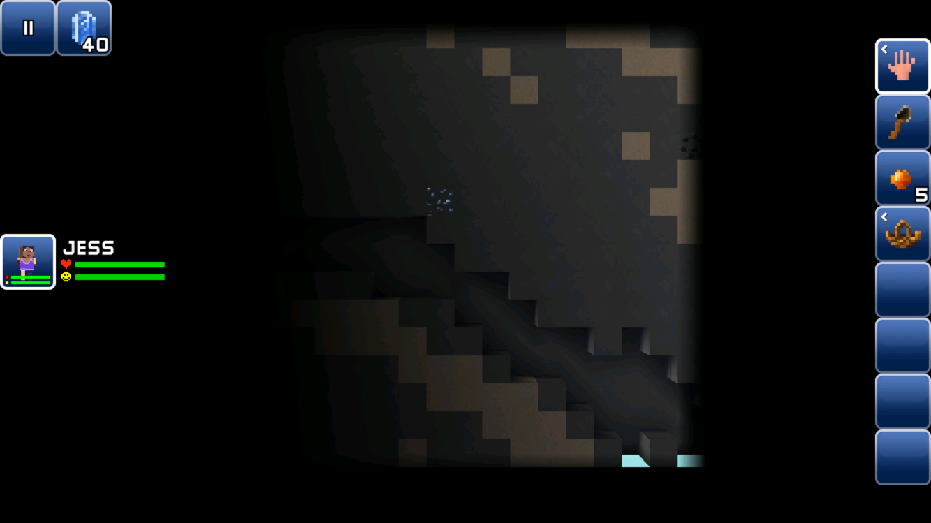 underground blocks gradually get brighter